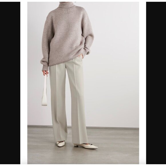NWT The Row Bremy Wool Straight Leg Pants - Picture 1 of 14